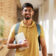 Face portrait, student and man in university ready for back to school learning, goals or targets. Scholarship, education and happy, confident and proud male from India holding tablet for studying.